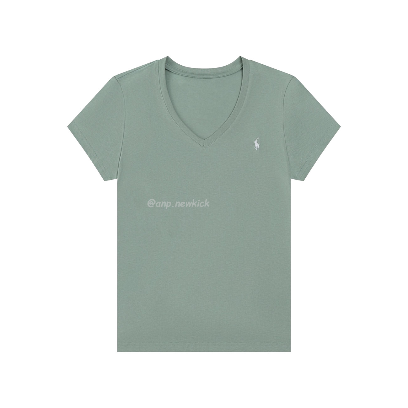 Ralph Lauren Classic Pony Womens V Neck Short Sleeved T Shirt (5) - www.newkick.vip